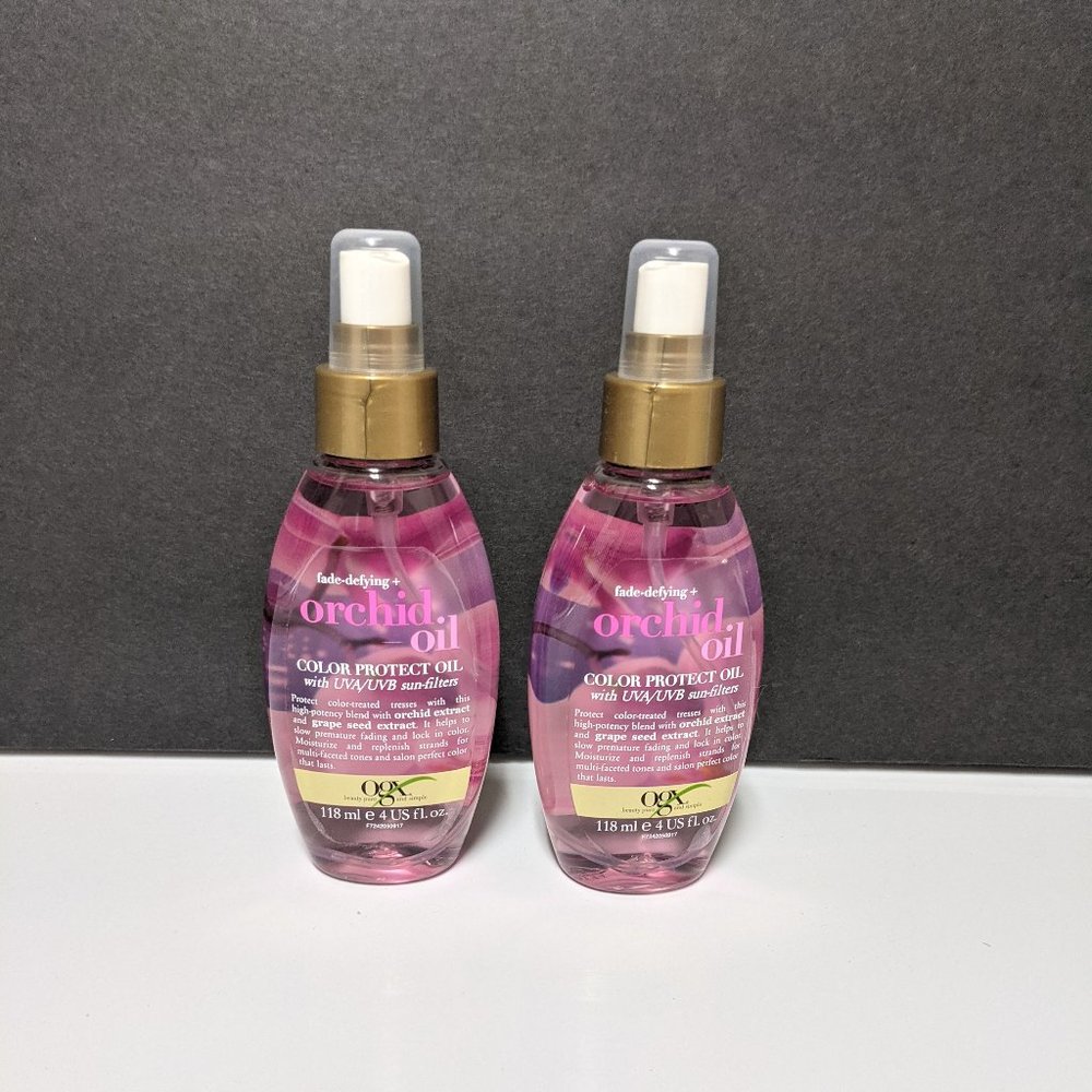 2x OGX Orchid Oil Fade Defying Color Protect Hair